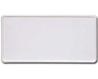 US plate white reflex 300 x 150 mm